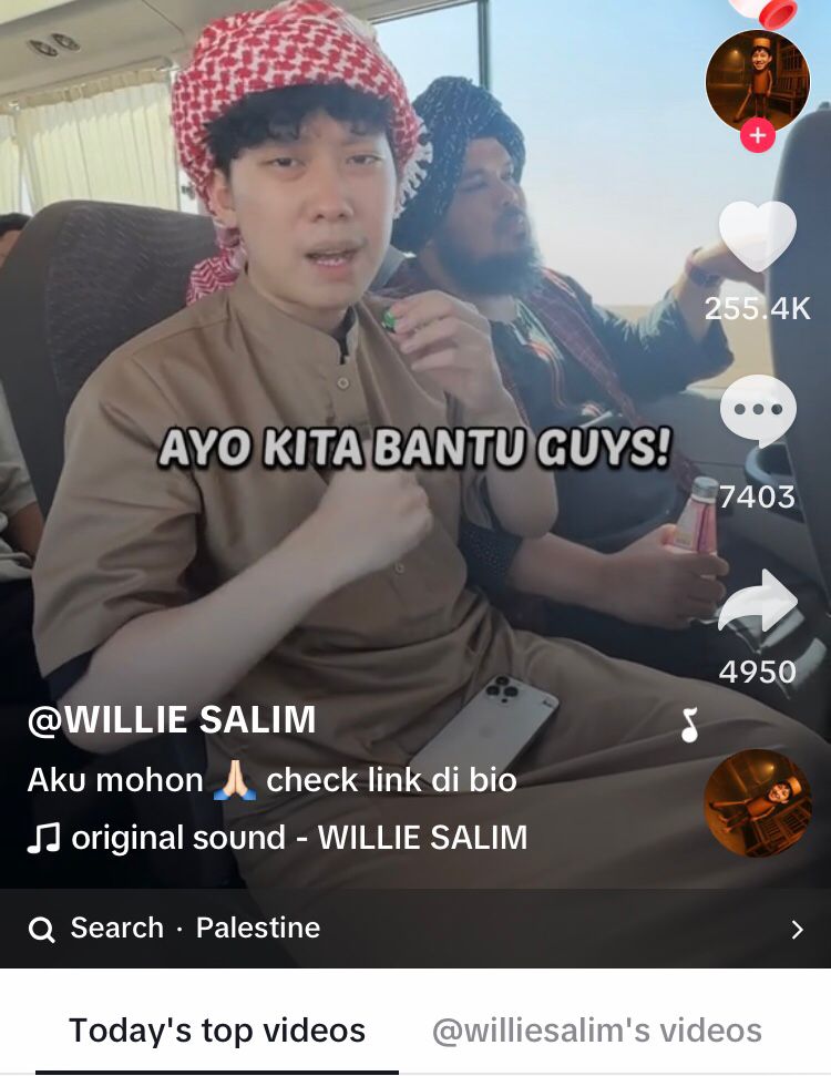 Willie Salim di Palestina